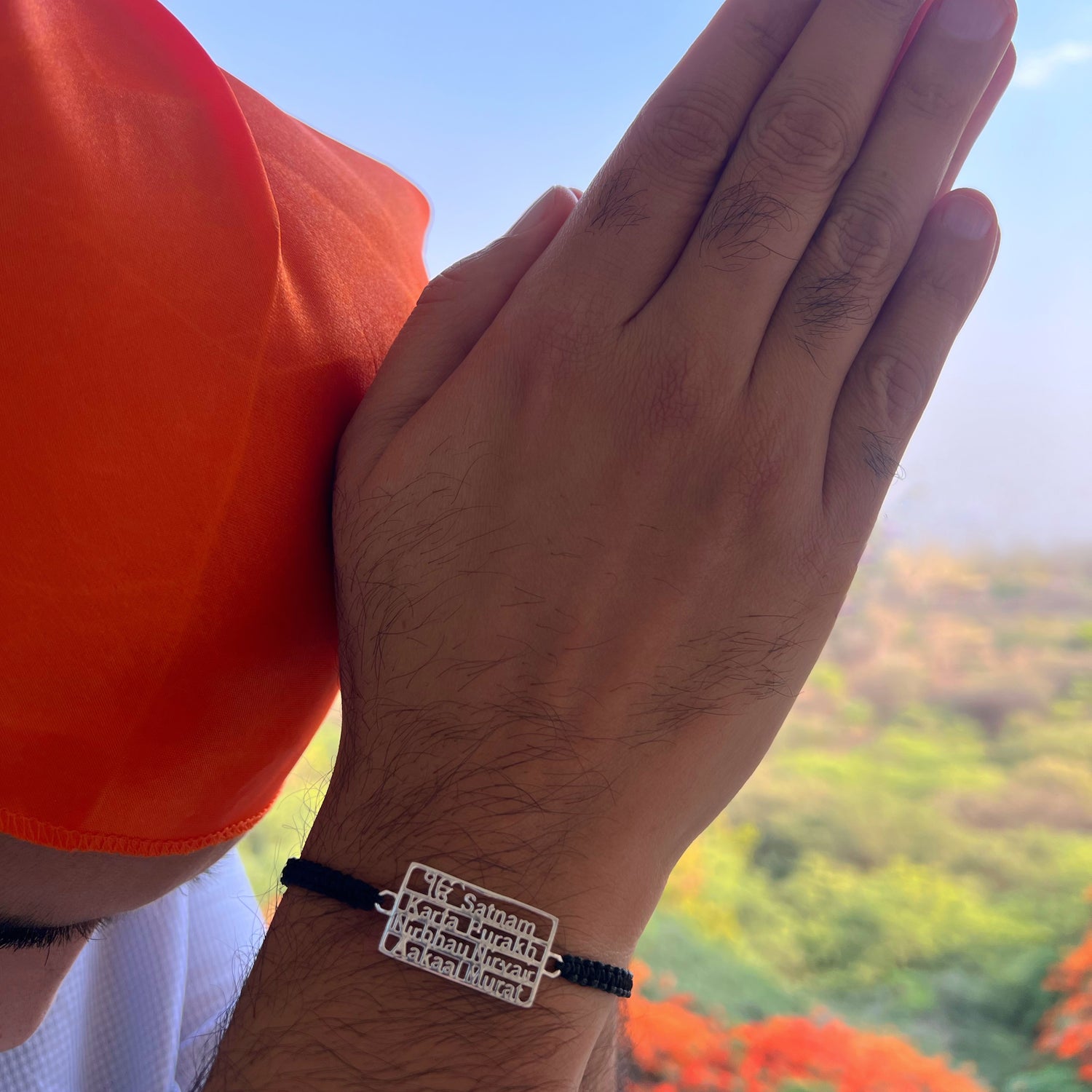 Mool Mantra (English) 92.5 Silver Bracelet