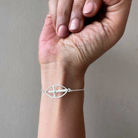 Women - Cross My Heart 92.5 Silver Bracelet