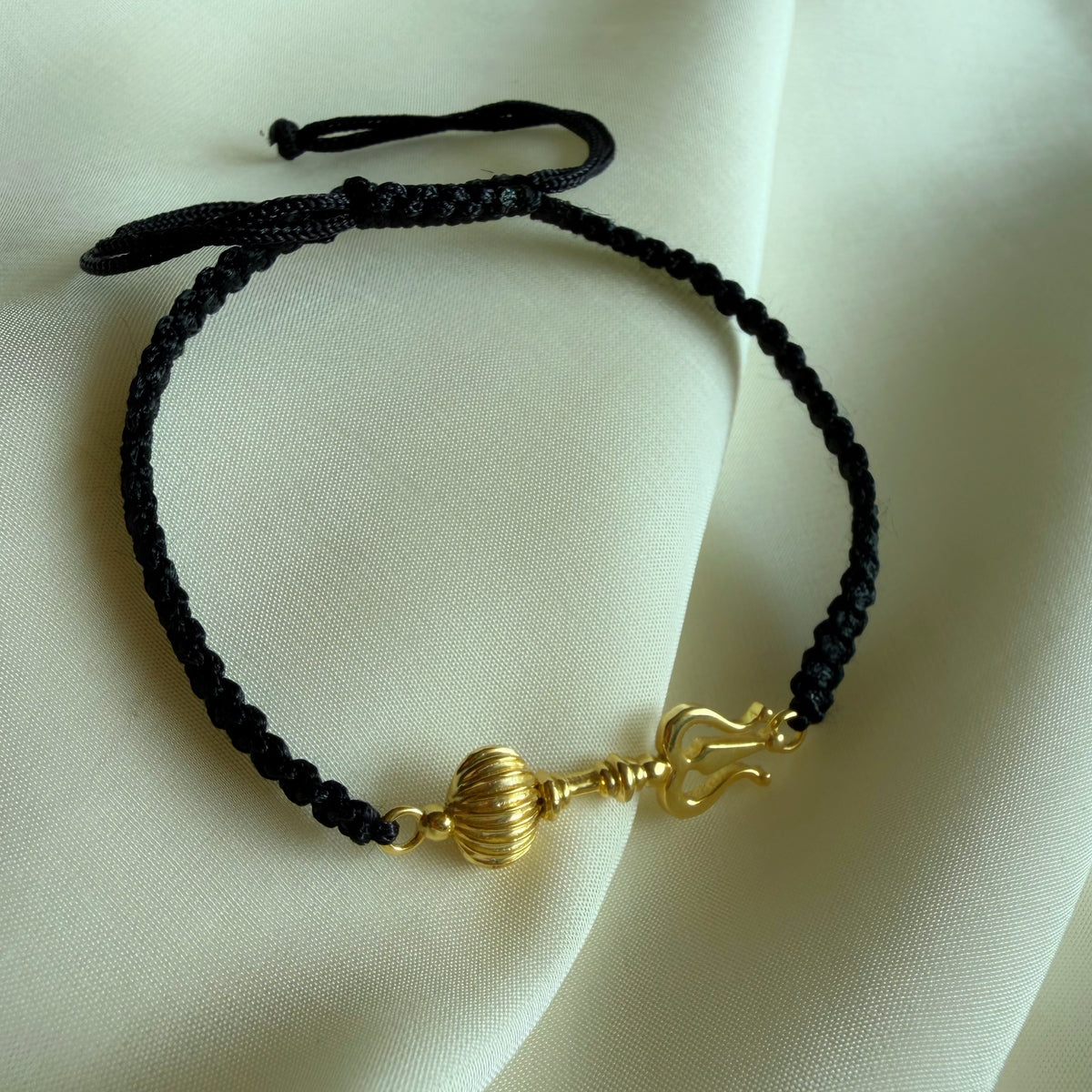 Shivastra gold-plated bracelet detail view
