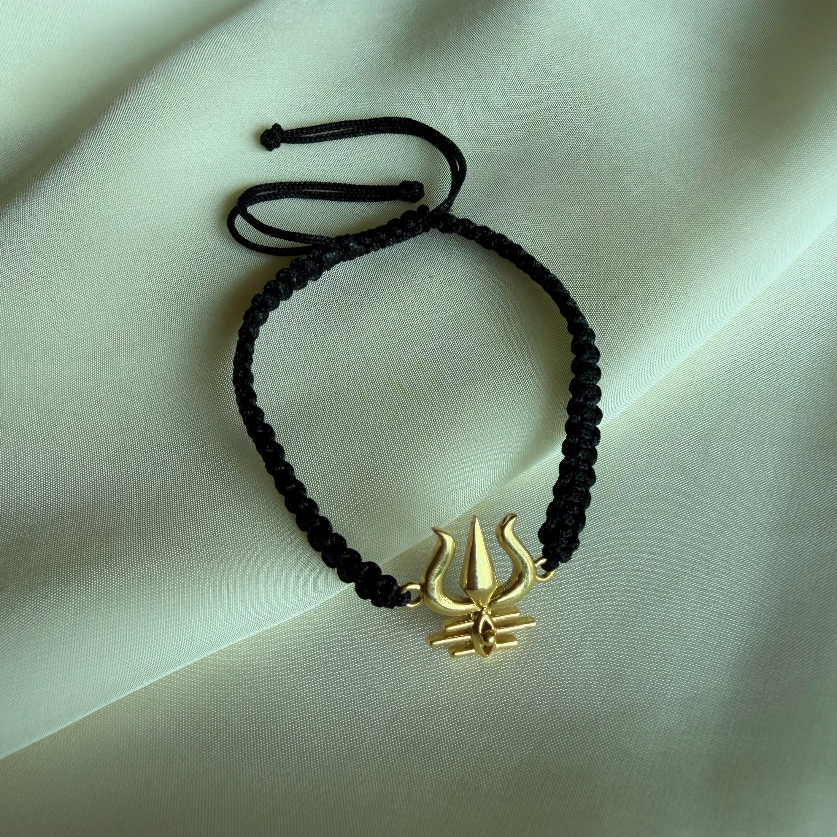 PREORDER  - Mahadev's Trishul Bracelet - Blessed 22k Gold-plated