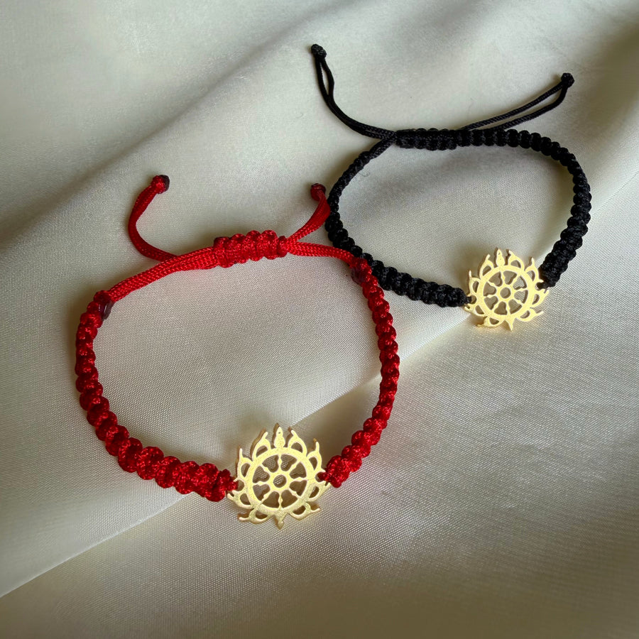 PREORDER  - Sudarshan Chakra Bracelet - Blessed 22k Gold-plated