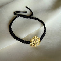 Gold-plated Sudarshan Chakra motif, Lord Vishnu's chakra