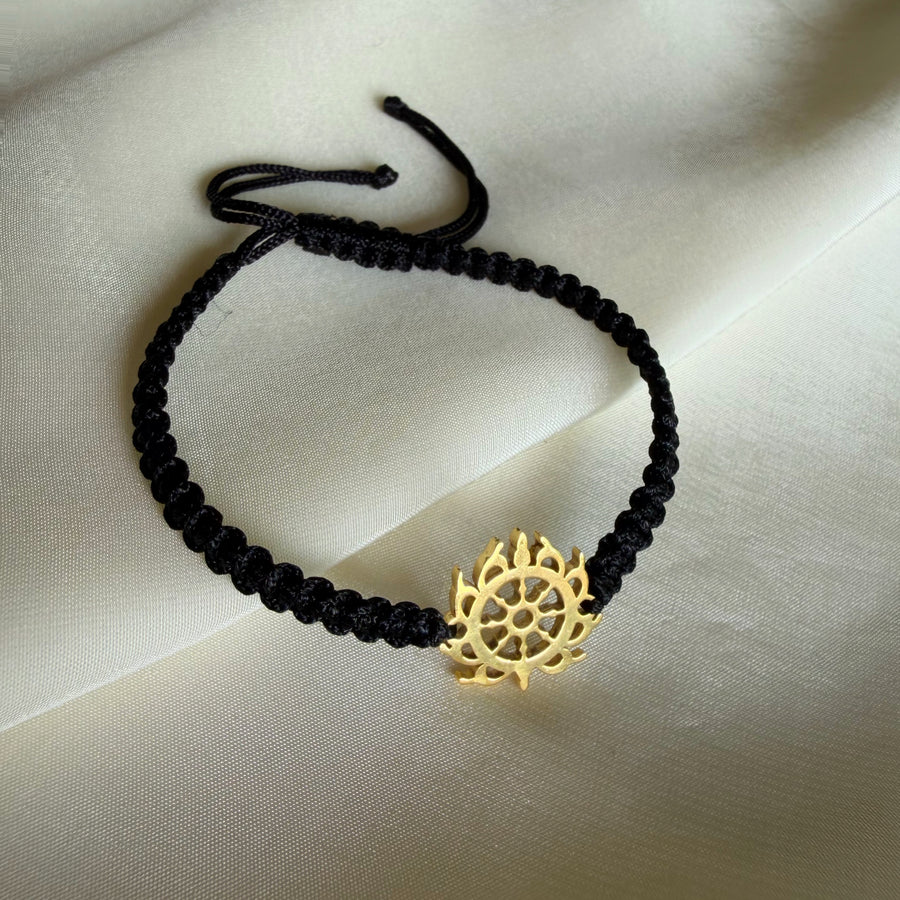 PREORDER  - Sudarshan Chakra Bracelet - Blessed 22k Gold-plated