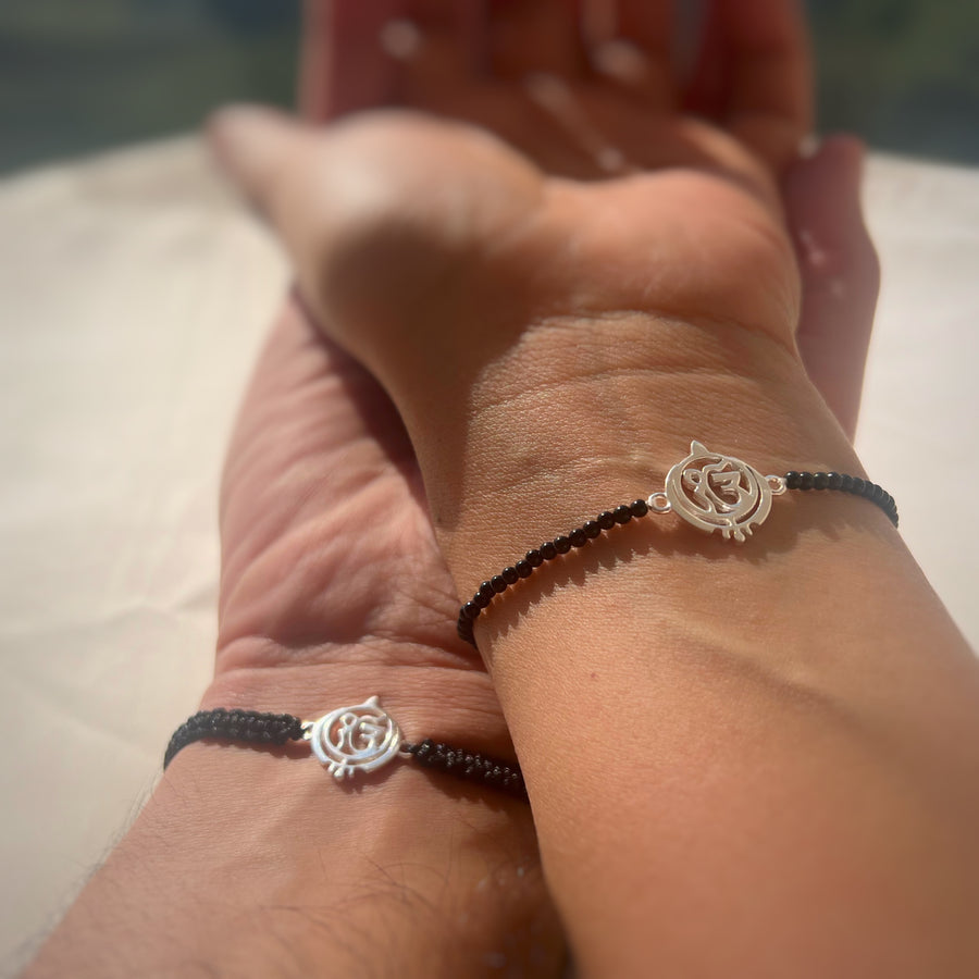 Couple(BB) - Ek Onkar 92.5 Silver Bracelets