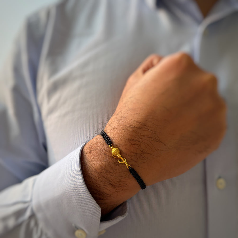 PREORDER  - Vayuputra Gada Bracelet - Blessed 22k Gold-plated