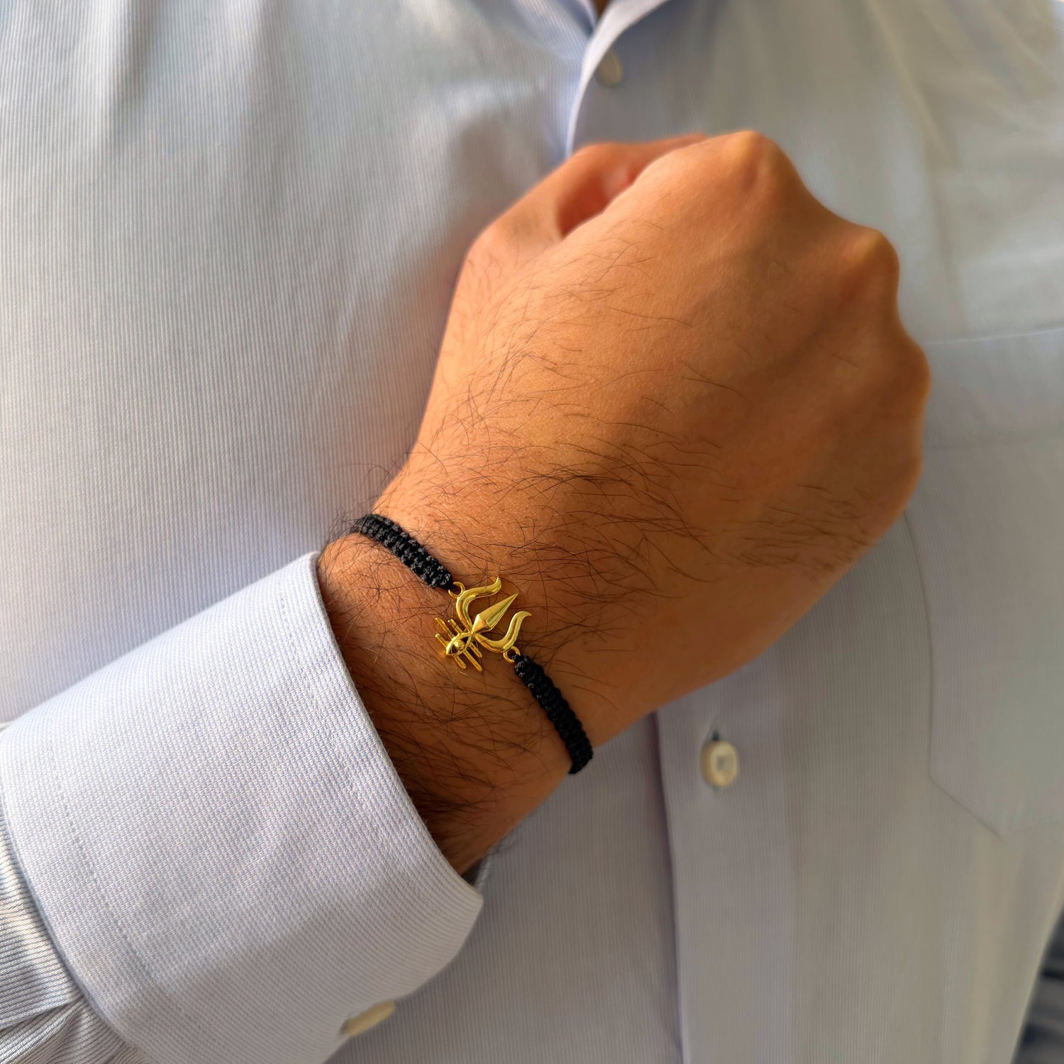 Mahadev's Trishul Bracelet - Blessed 22k Gold-plated