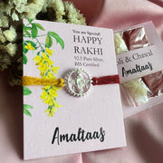 Shankh Blessings – 92.5 Silver Rakhi