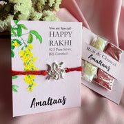 RAKHI - Swastik 92.5 Silver Rakhi