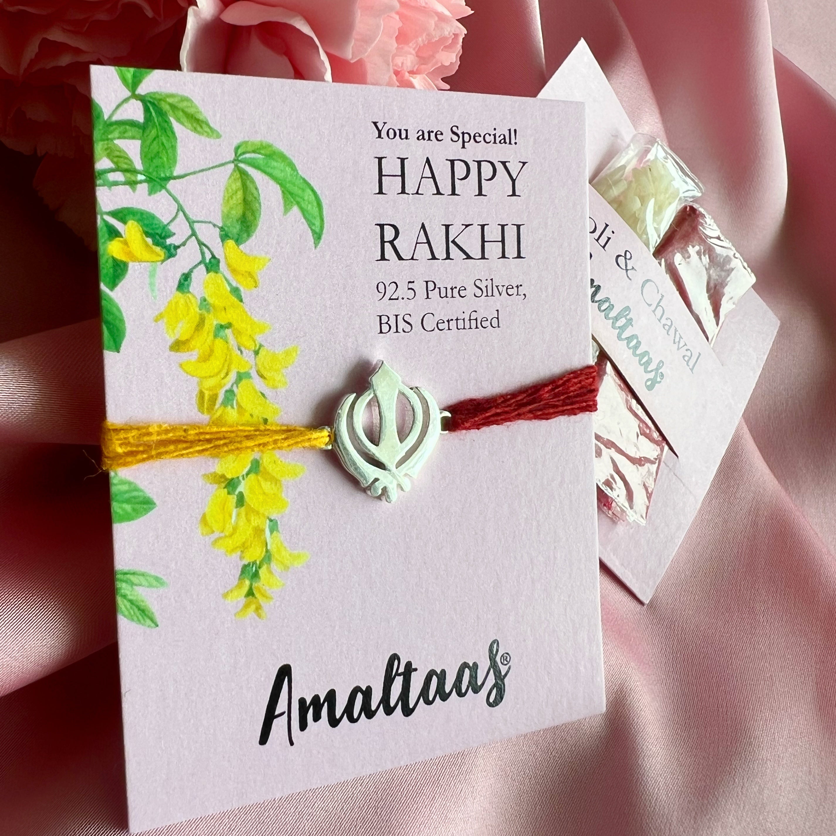 Khanda 92.5 Silver Rakhi