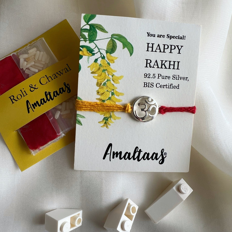 KIDS- Om 92.5 Silver Rakhi