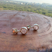 My Heart Earring - With Rose-quartz