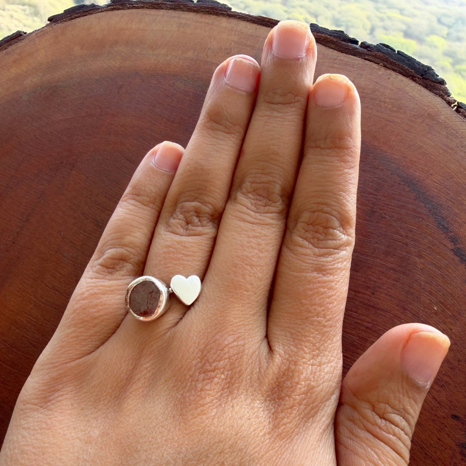My Heart Ring - With Rose Quartz