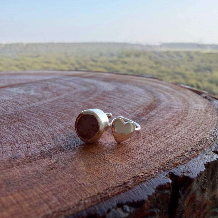 My Heart Ring - With Rose Quartz