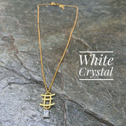 Torii White Crystal Necklace