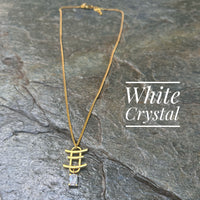 Torii White Crystal Necklace