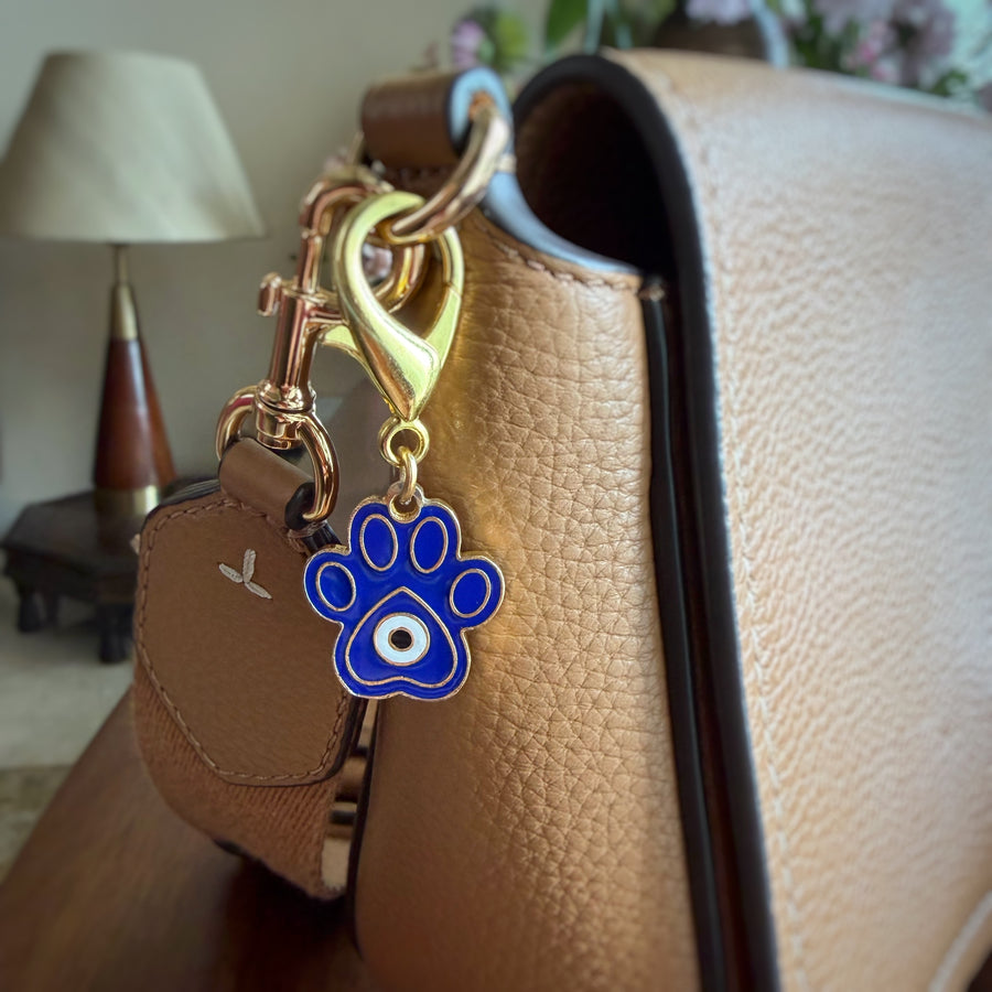 Blue Paw Charm