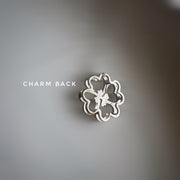 NECKLACE - Lucky Clover With Hearts in 92.5 Silver (With Silver Chain)