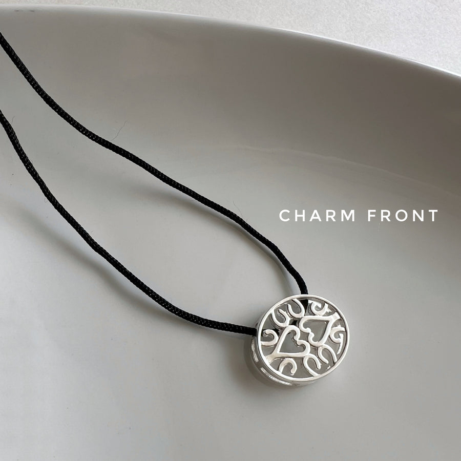 PENDANT - EvilEye Heartline in 92.5 Silver