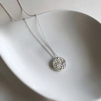 PREORDER - NECKLACE - Celtic Knot in 92.5 Silver (With Silver Chain)