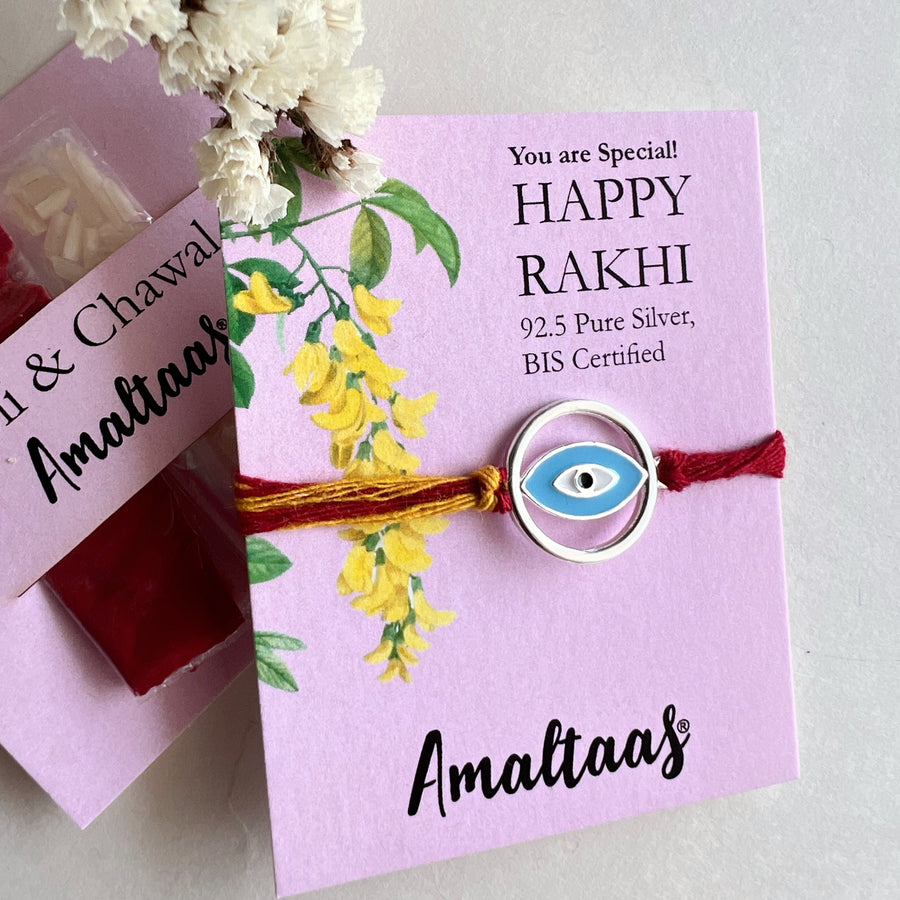 RAKHI - Full Circle Nazar EvilEye, 92.5 Silver Rakhi
