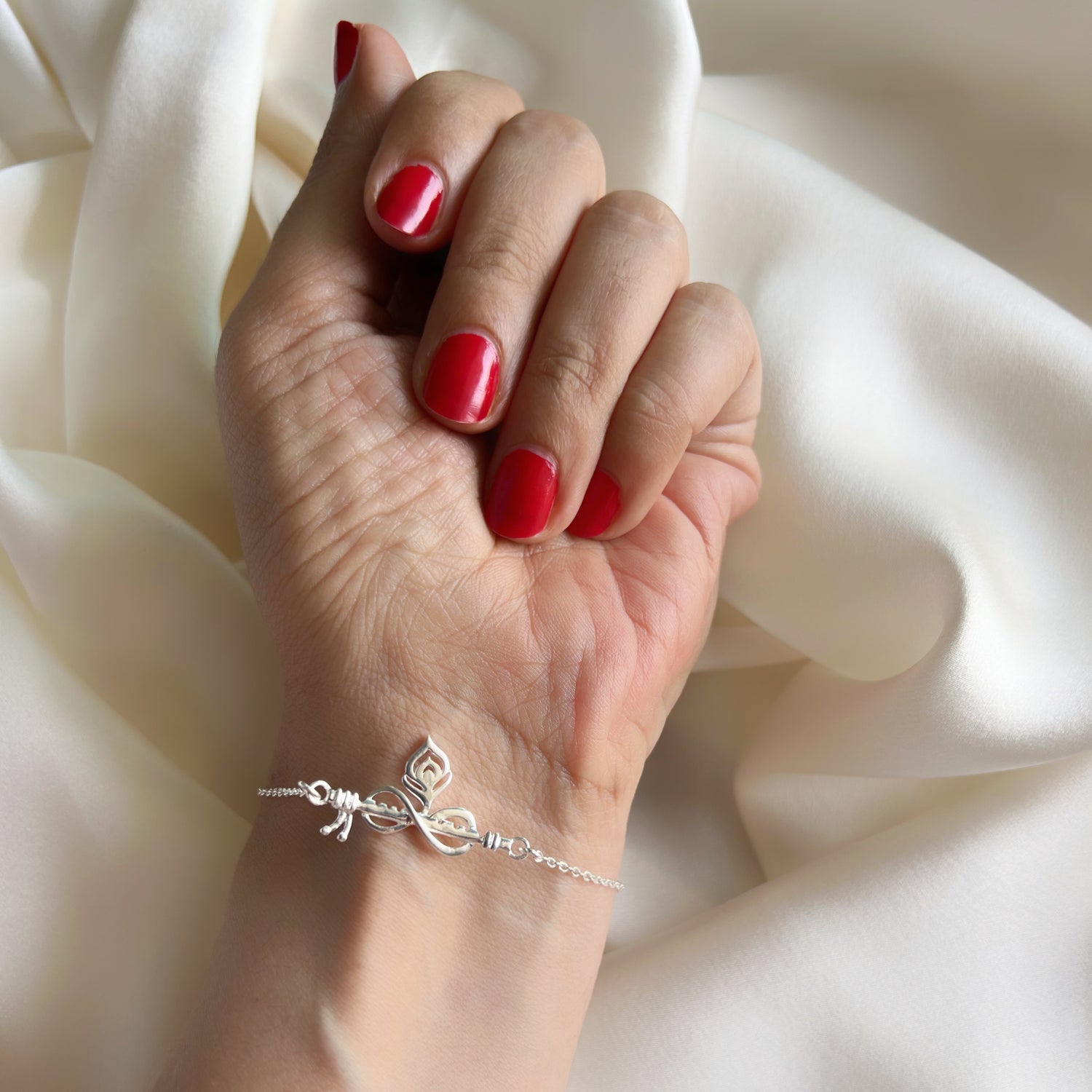WOMEN  Forever Thakurji Love 92.5 Silver Bracelet