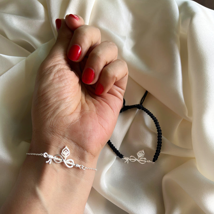 COUPLE - Forever Thakurji Love 92.5 Silver Bracelet