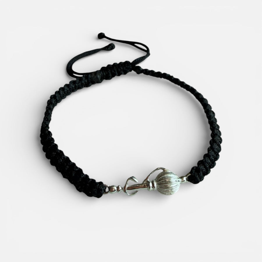 PRE - ORDER - MEN - Vayuputra Gada 92.5 Silver Bracelet
