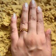 Bhagya (Destiny) 92.5 Silver Shakti Ring (  with 22k Gold-plating)