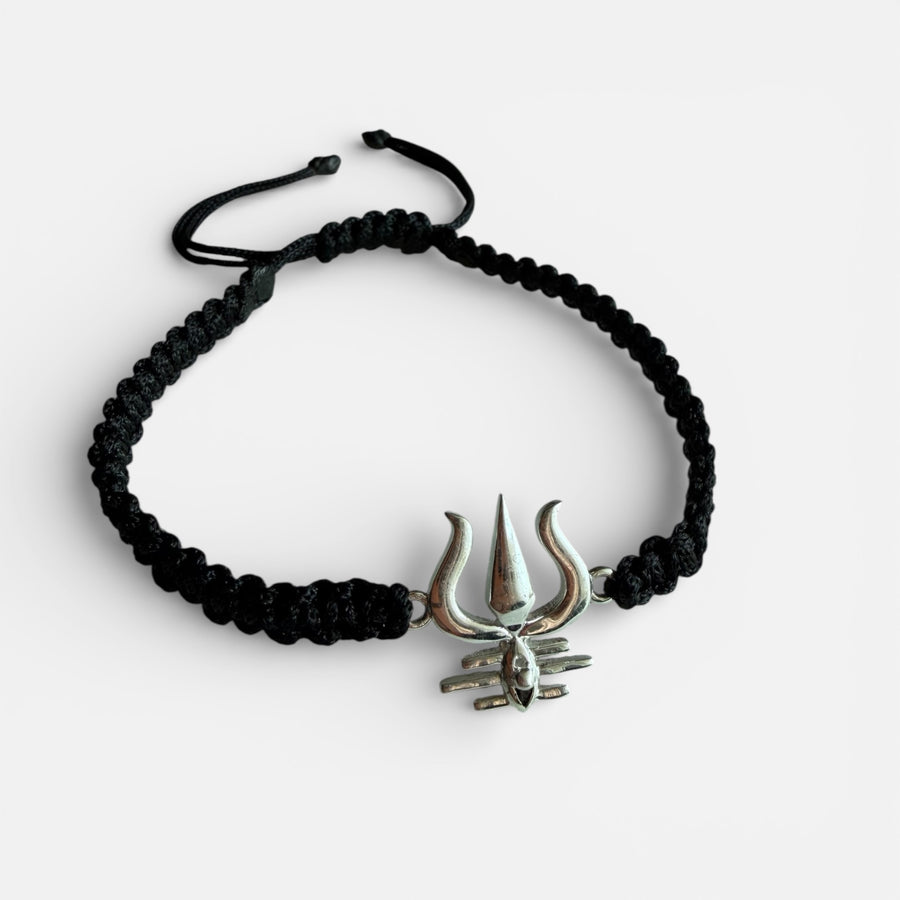 MEN Mahadev's Trishul Gaze 92.5 silver Bracelet