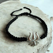 MEN Mahadev's Trishul Gaze 92.5 silver Bracelet