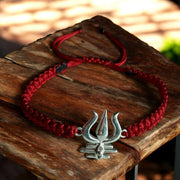 MEN Mahadev's Trishul Gaze 92.5 silver Bracelet