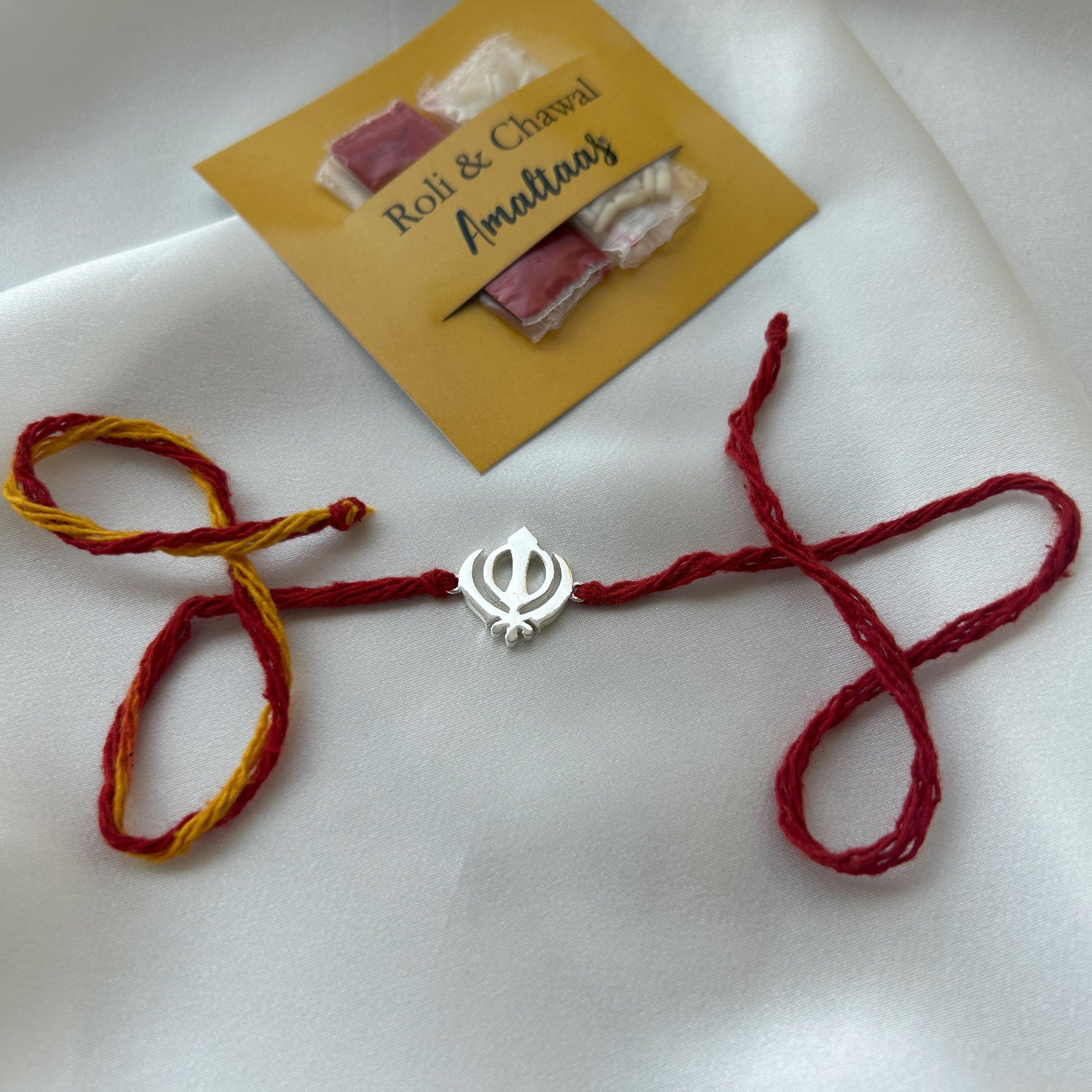 SILVER RAKHI - Khanda 92.5 Silver