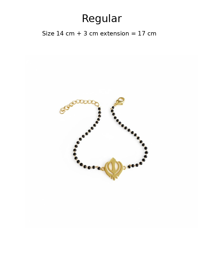 Women Khanda 22k Gold-plated Brass Bracelet with Black Onyx