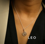 Leo Chain 92.5 Silver Necklace PLUS Free Thread Bracelet