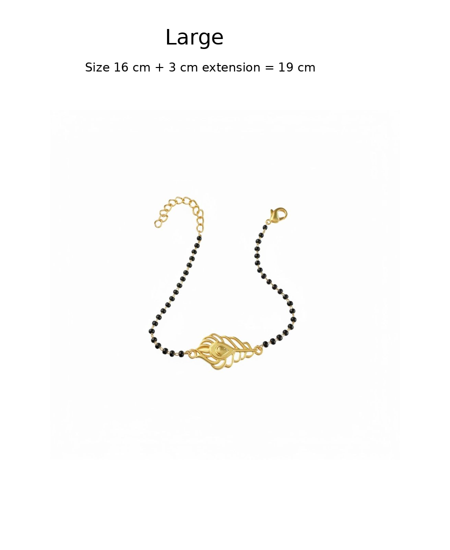 Women Kanha Morpankh 22k Gold-plated Brass Bracelet with Black Onyx