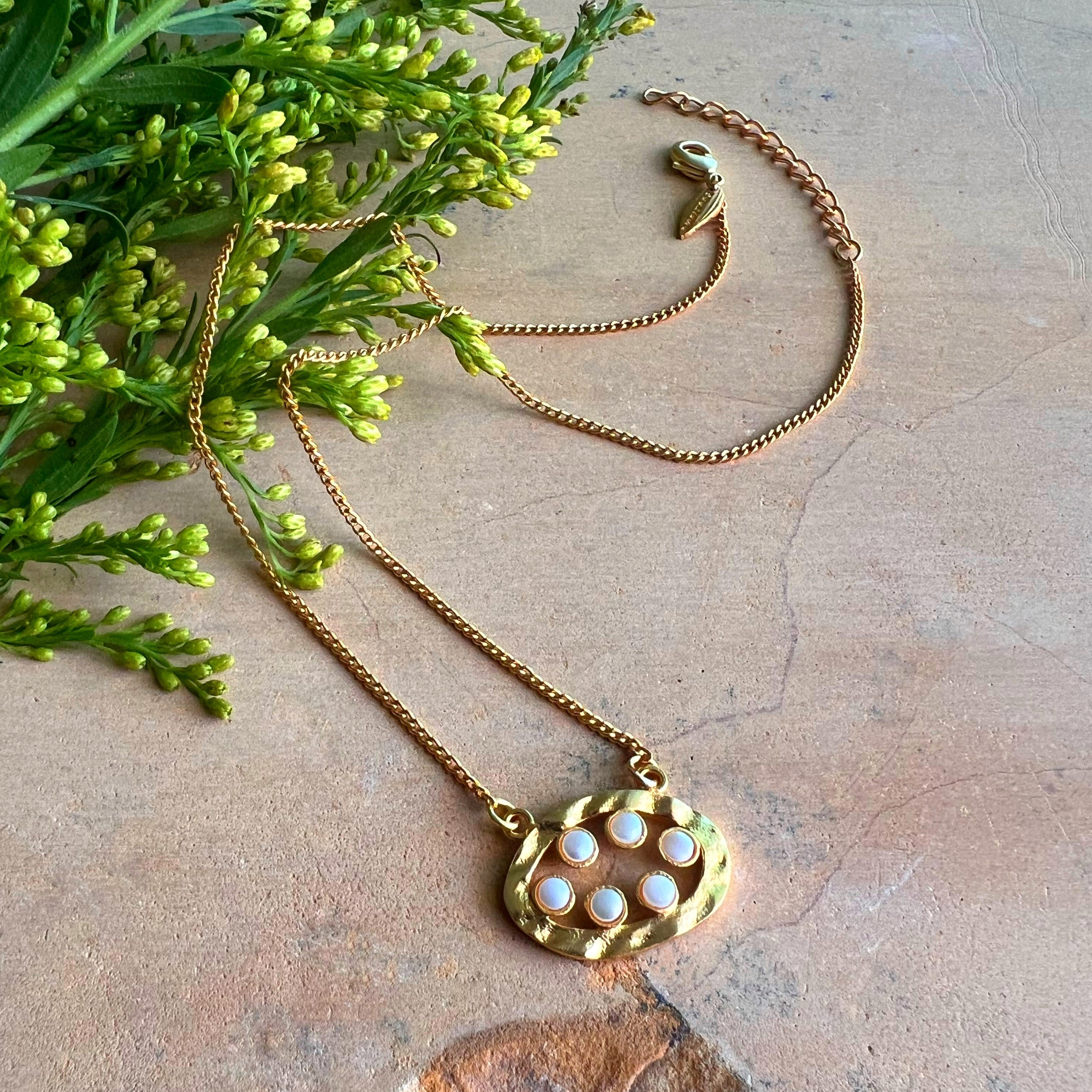 Sunflower Pearl Necklace Amaltaas