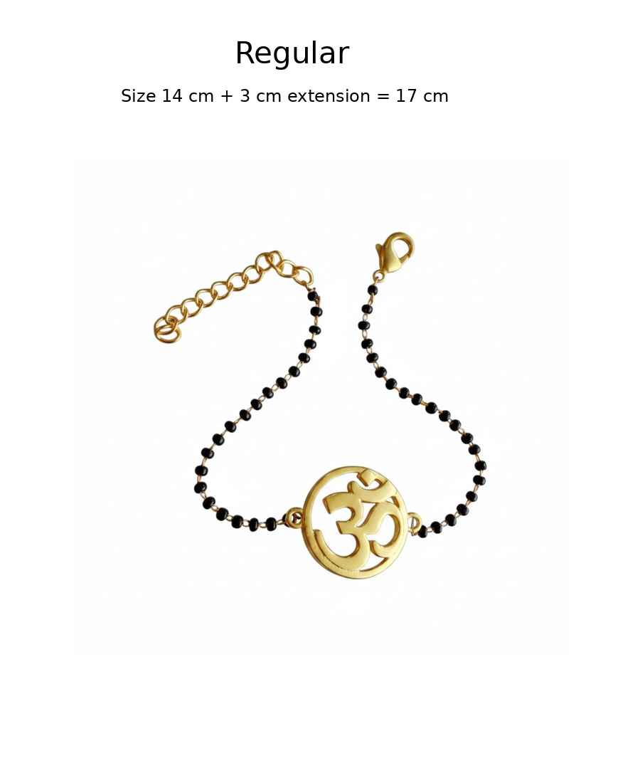 Women OM 22k Gold-plated Brass Bracelet with Black Onyx