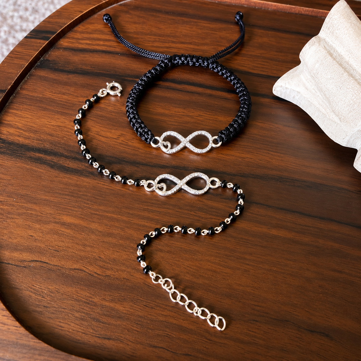 Couple Shubh Infinite Love - 92.5 Silver Bracelets