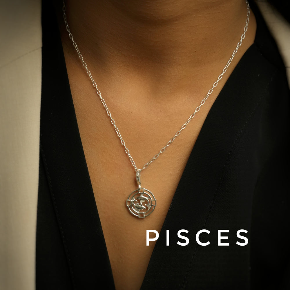 Pisces Chain 92.5 Silver Necklace