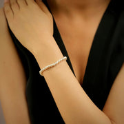 Pearl 92.5 Silver Bracelet (Zodiac Charm not included)