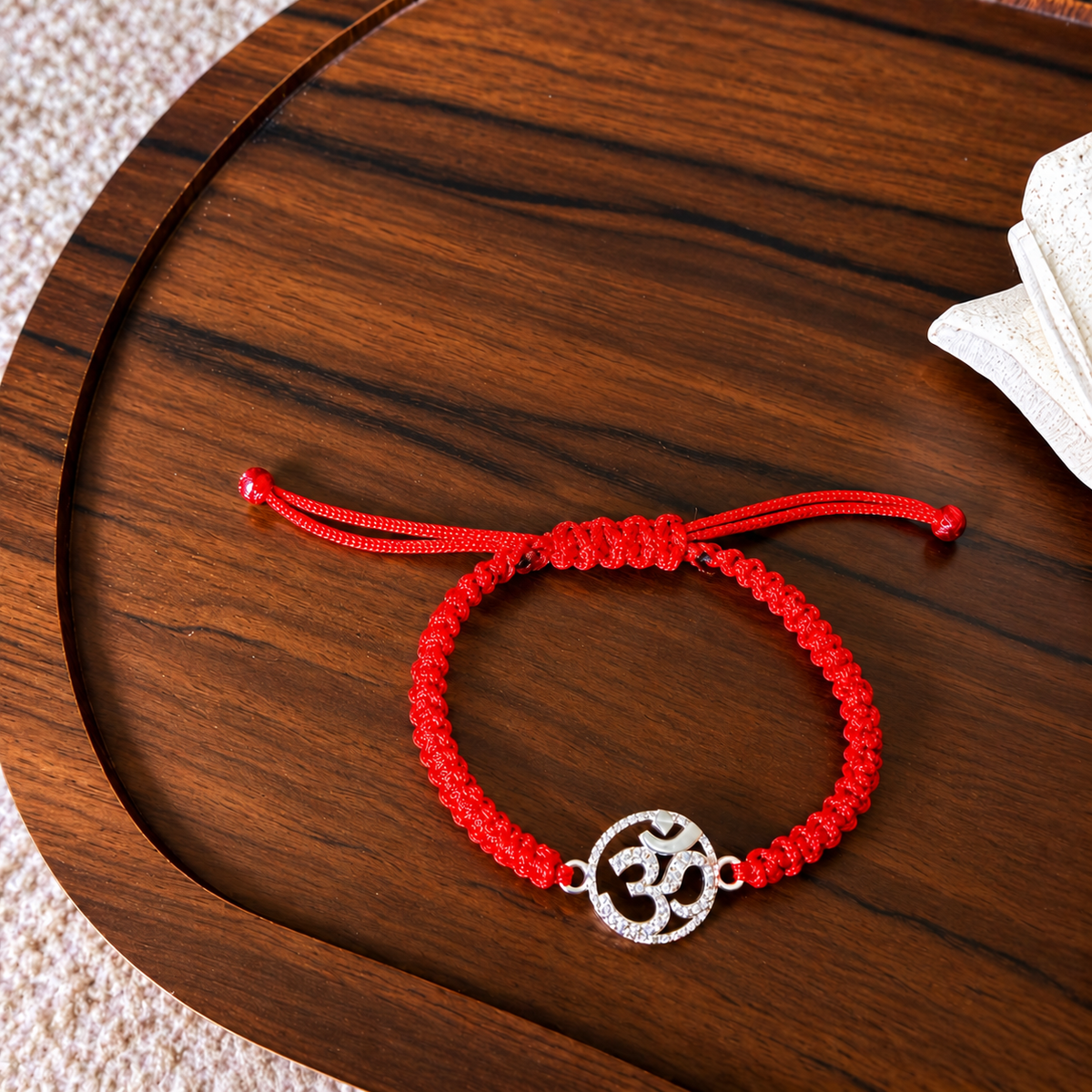 Shubh Om - 92.5 Silver Bracelet