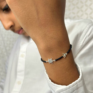 KIDS-Sun Moon 92.5 Pure Silver Bracelet