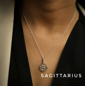 Woman Chain Necklace - ALL Zodiac in 92.5 Silver PLUS Free Thread Bracelet