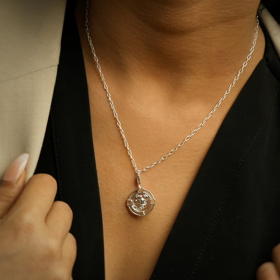 Scorpio Chain 92.5 Silver Necklace