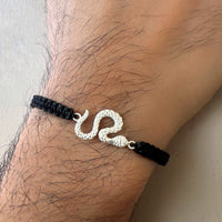 Men - Vasuki Nag 92.5 Silver Bracelet