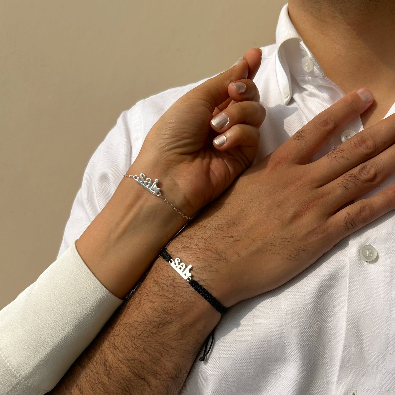 COUPLE - Sai Blessings 92.5 Silver Bracelet