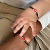 Kids (Pair) - Red Cutie Pie Enamel 92.5 Silver Bracelet