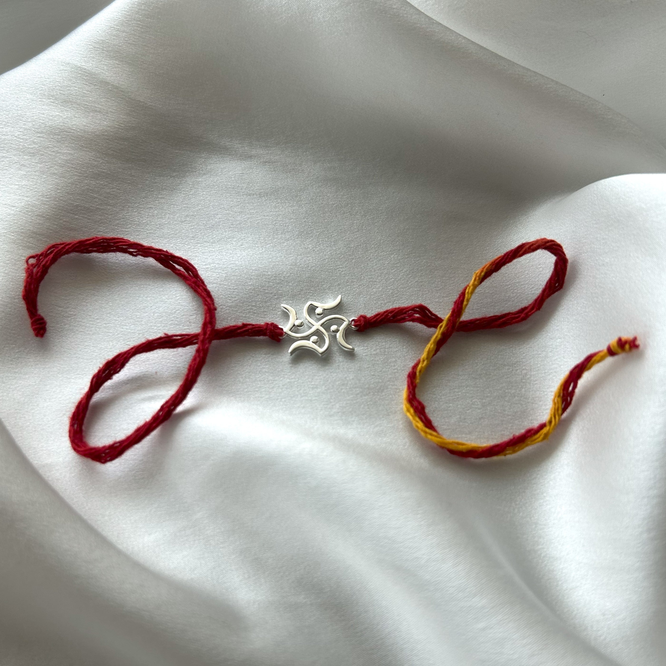 RAKHI - Swastik 92.5 Silver Rakhi