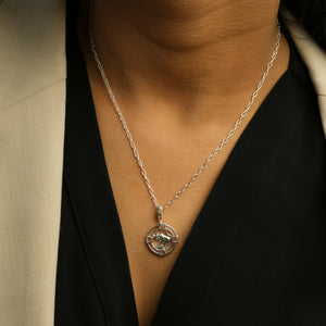 
            
                Load image into Gallery viewer, Taurus Chain 92.5 Silver Necklace PLUS Free Thread Bracelet
            
        