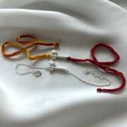 COMBO RAKHI - Thakur ji Bansuri 92.5 Silver Rakhi for Bhai & Bhabhi